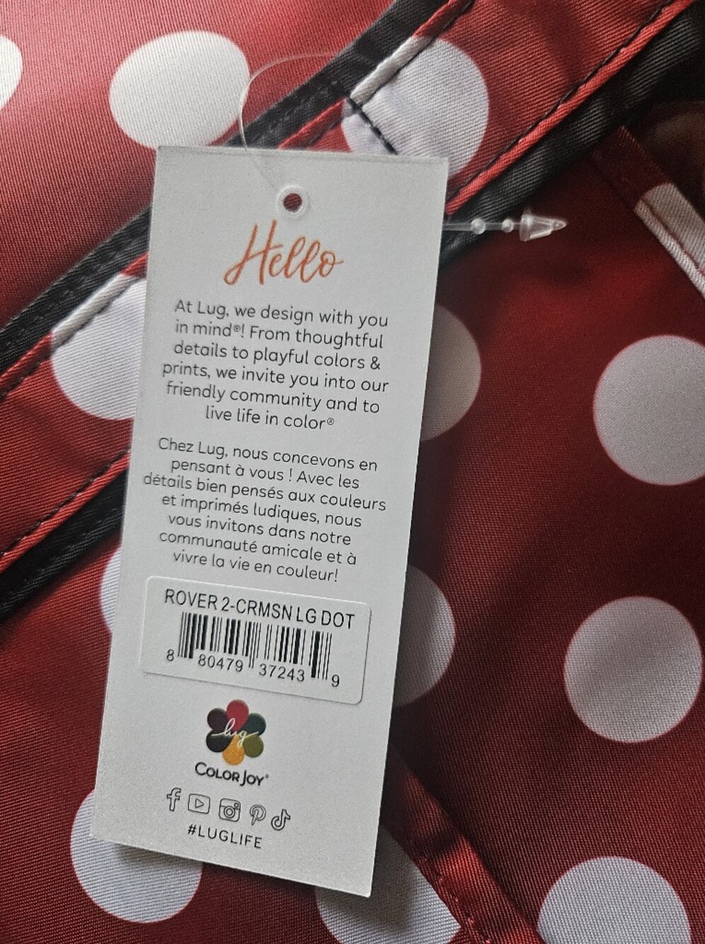 NWT Lug Minnie Mouse Jumbo Shopper Tote "Rover XL" Disney Collectible - Picture 5 of 9